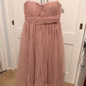 Fashion Nova Pink Tulle Maxi Dress